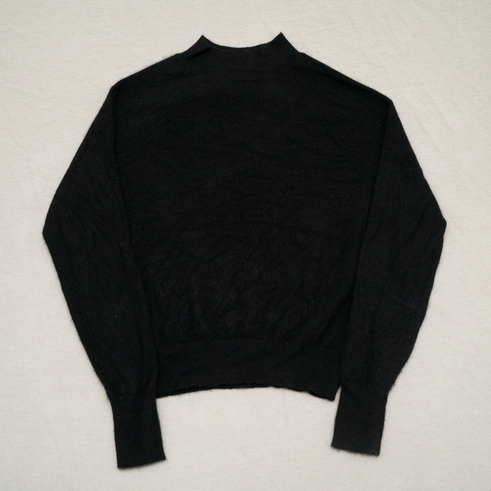Everlane Cashmere Wool Black Mock Neck Sweater Womens‎ M